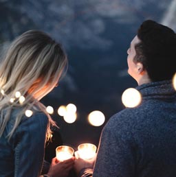 A couple having one of their best dates.