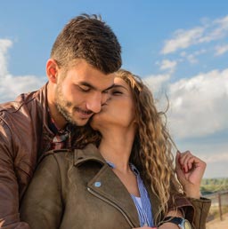 A photo of a couple while in one of their best dates.