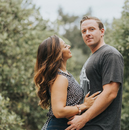 A photo of a Western man with a foreign woman