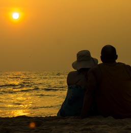 A romantic sunset view in Costa Rica.